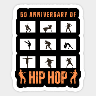 50 Years Hip Hop 50th Anniversary Celebration Sticker